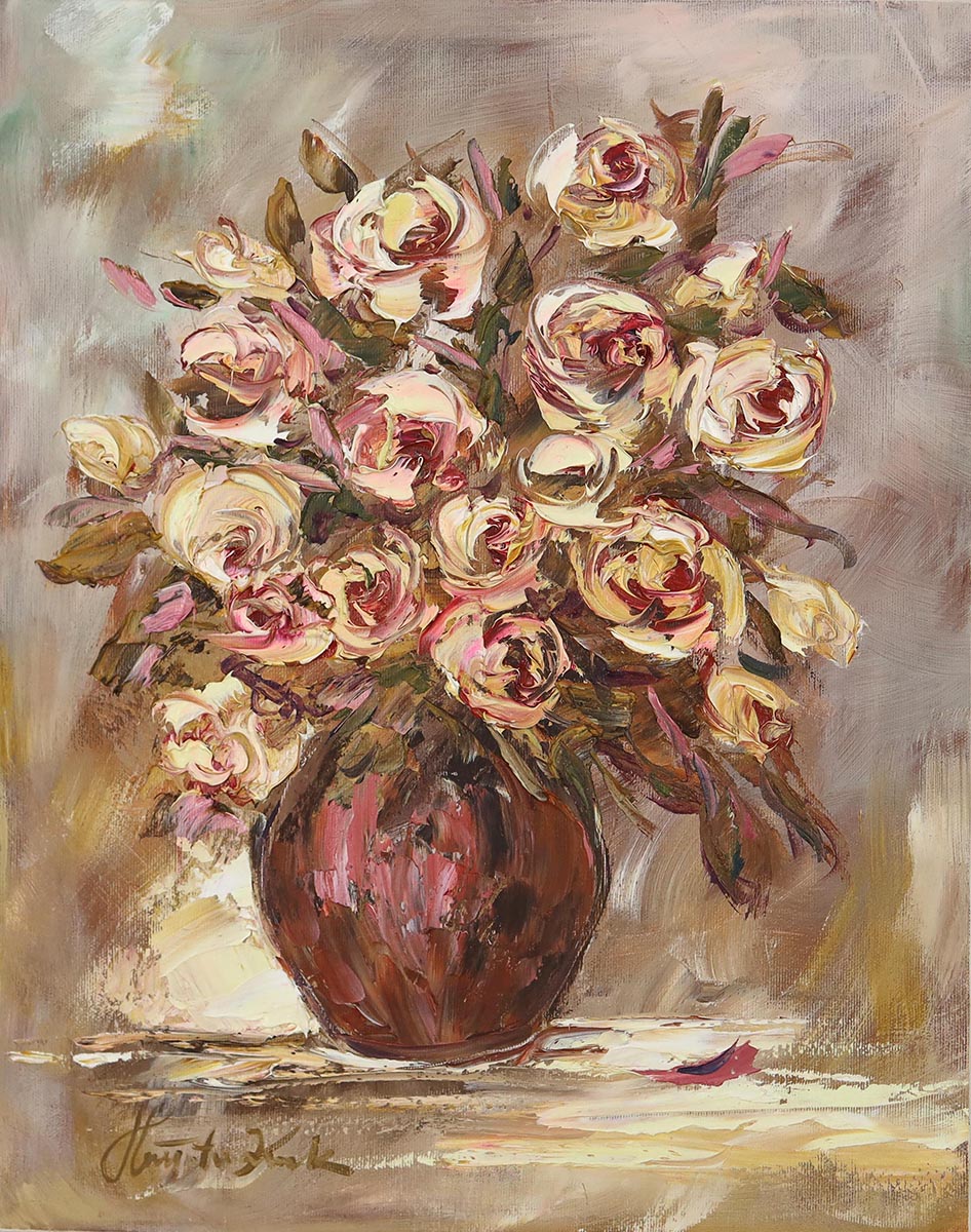 Róże w wazonie