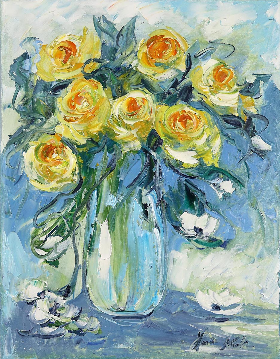 Bukiet herbacianych róż