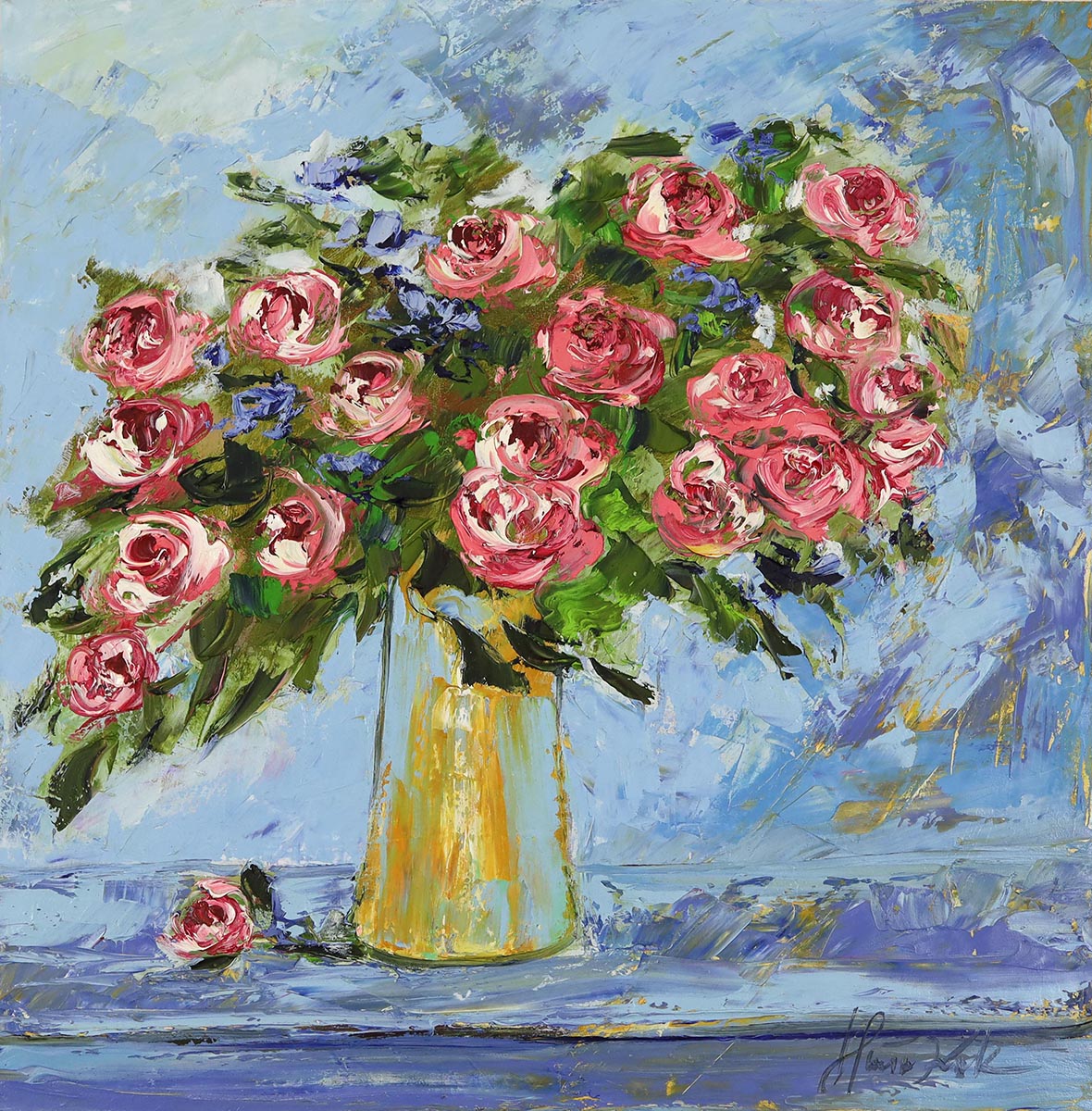 Róże w wazonie