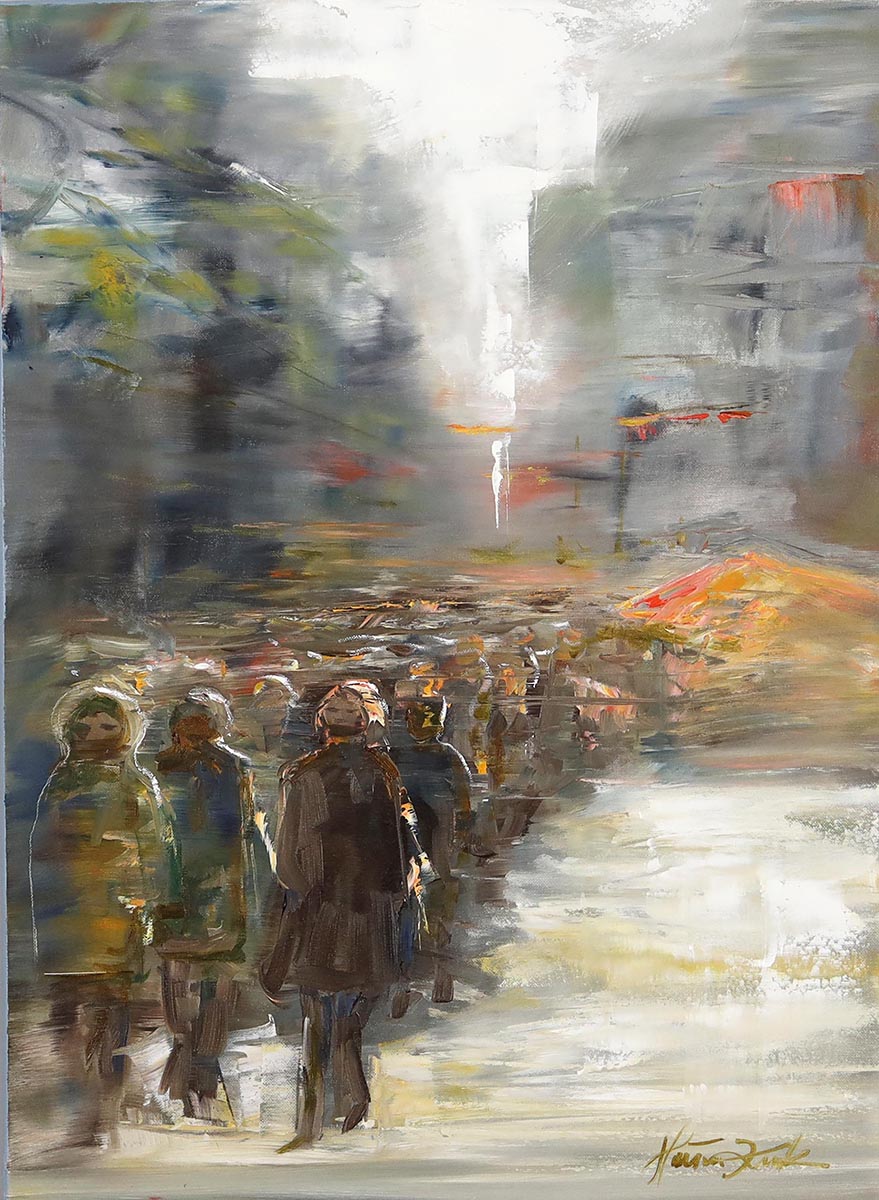 Droga przez miasto - Robotnicy