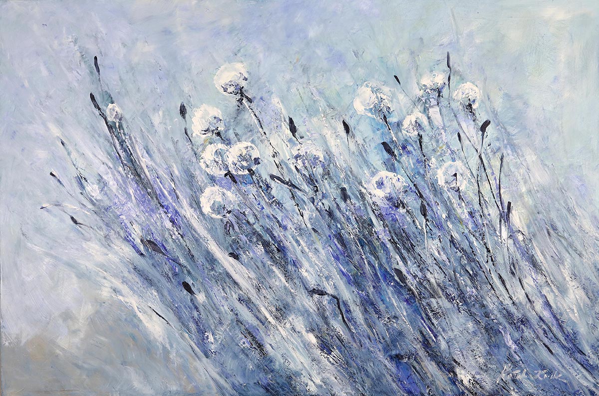 Dmuchawce w kolorach blue