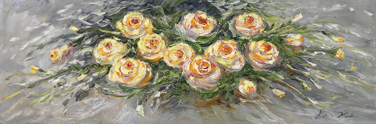 Bukiet herbacianych róż